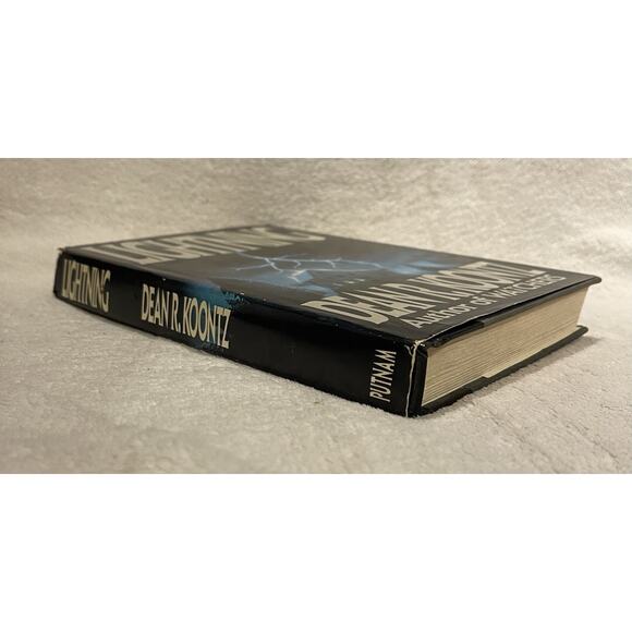 Lightning by Dean Koontz (1988, HCDJ) BCE Edition, Vintage Horror Novel, Rare - Picture 4 of 8